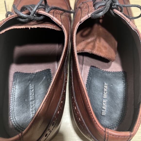 Blake McKay Leather Wingtip Oxford Brown Dress Shoes Mens Size 13 main image 5